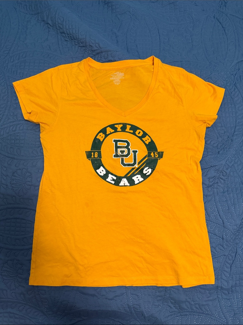 Baylor Gold V-Neck Tee